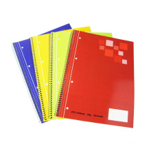 Vier Farben Spiral Notebook Briefpapier für Schulen und Bürogebrauch